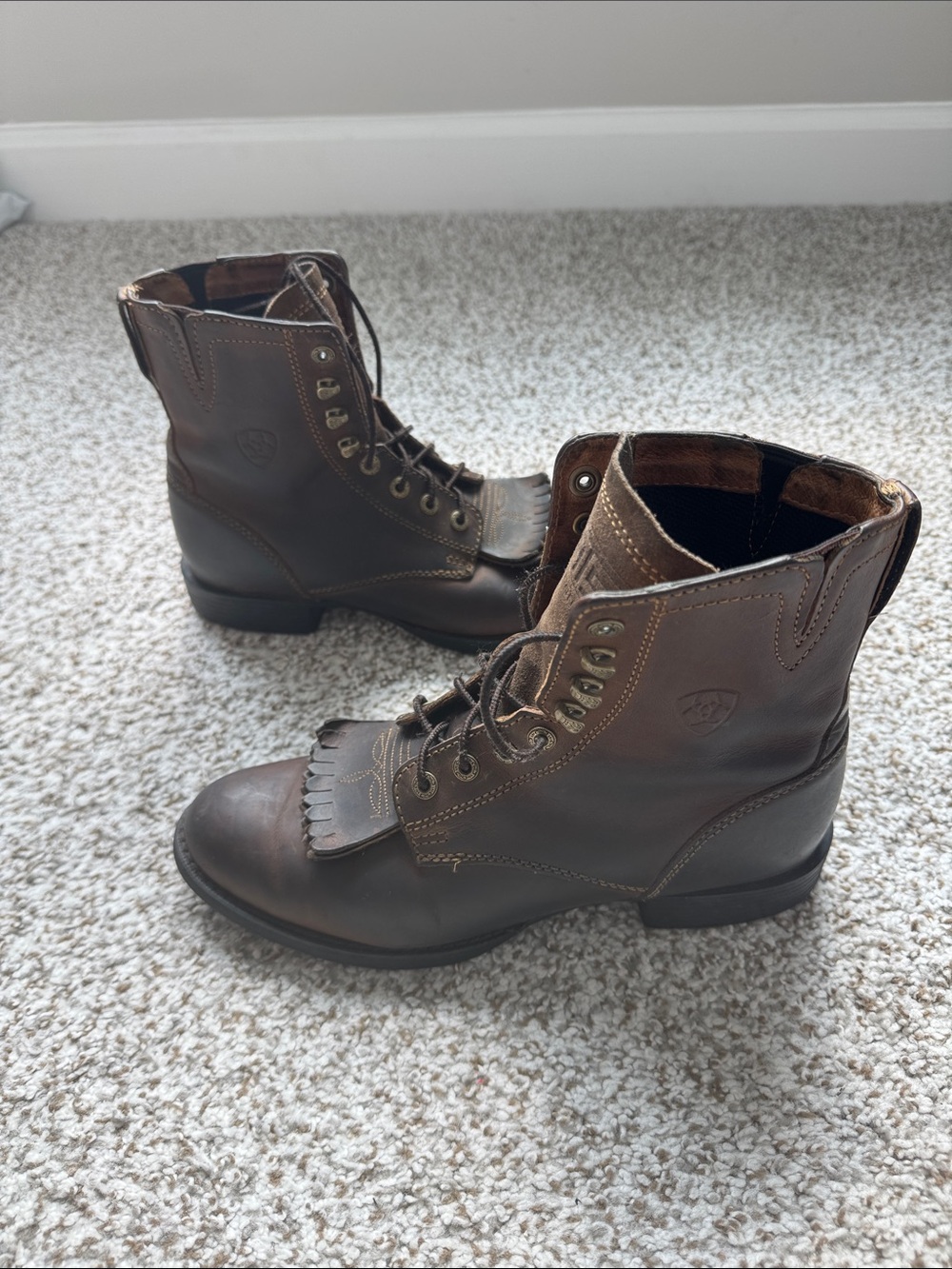 Ariat Heritage Lacer II Leather Western Boots 7B